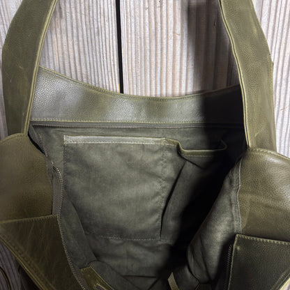 Large Leather Slouch / Overnighter