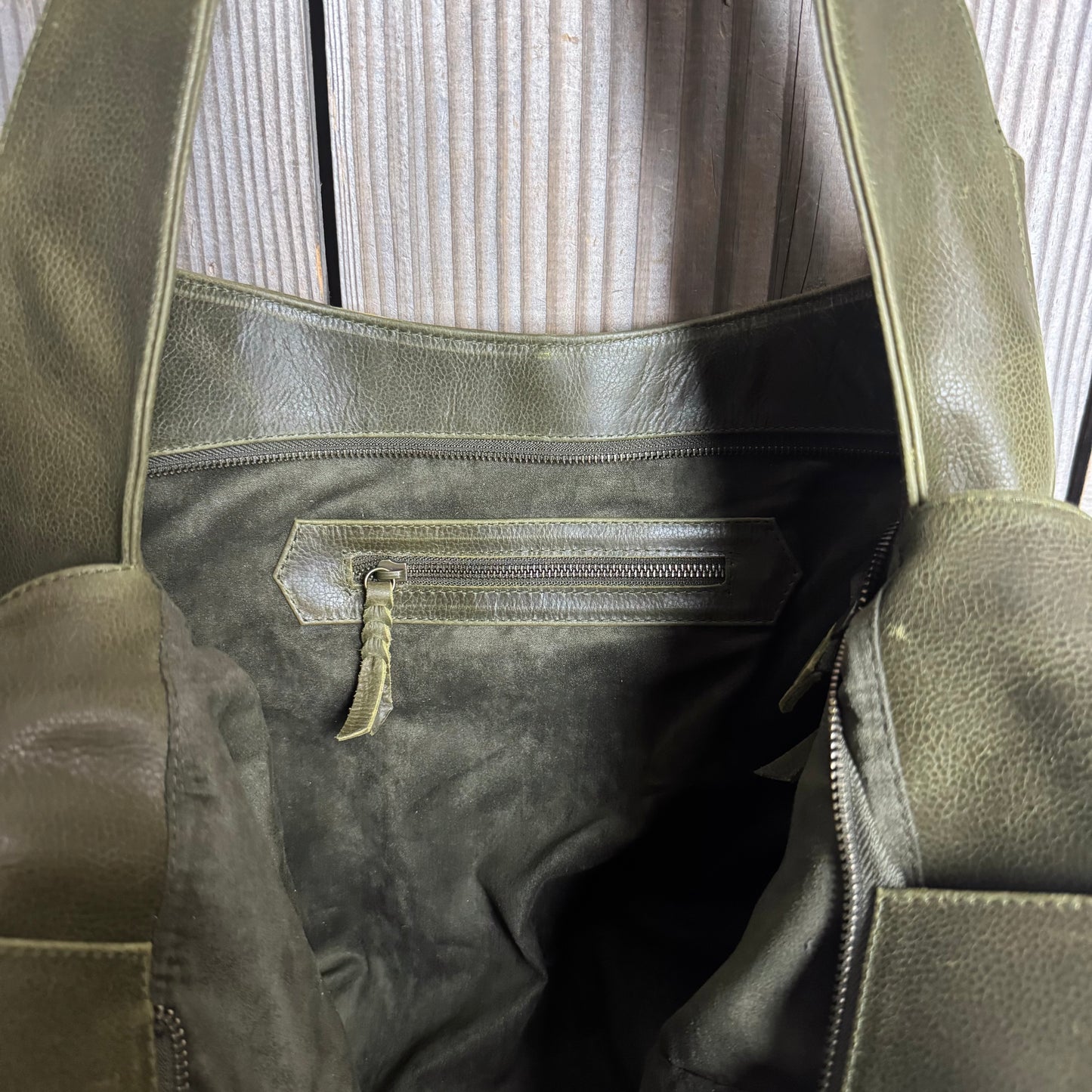 Large Leather Slouch / Overnighter