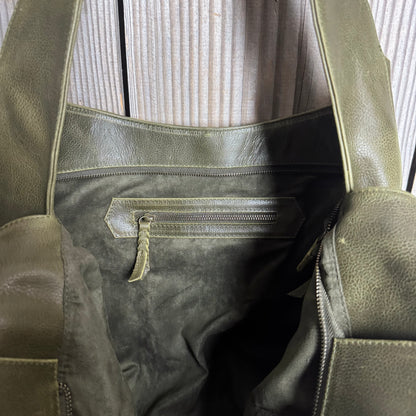 Large Leather Slouch / Overnighter