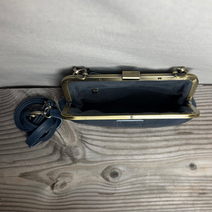 Leather Snap Clutch Two Strap