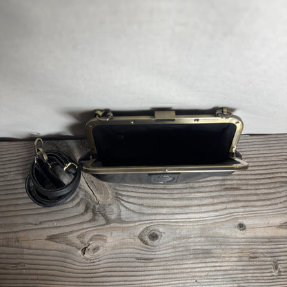 Leather Snap Clutch Two Strap