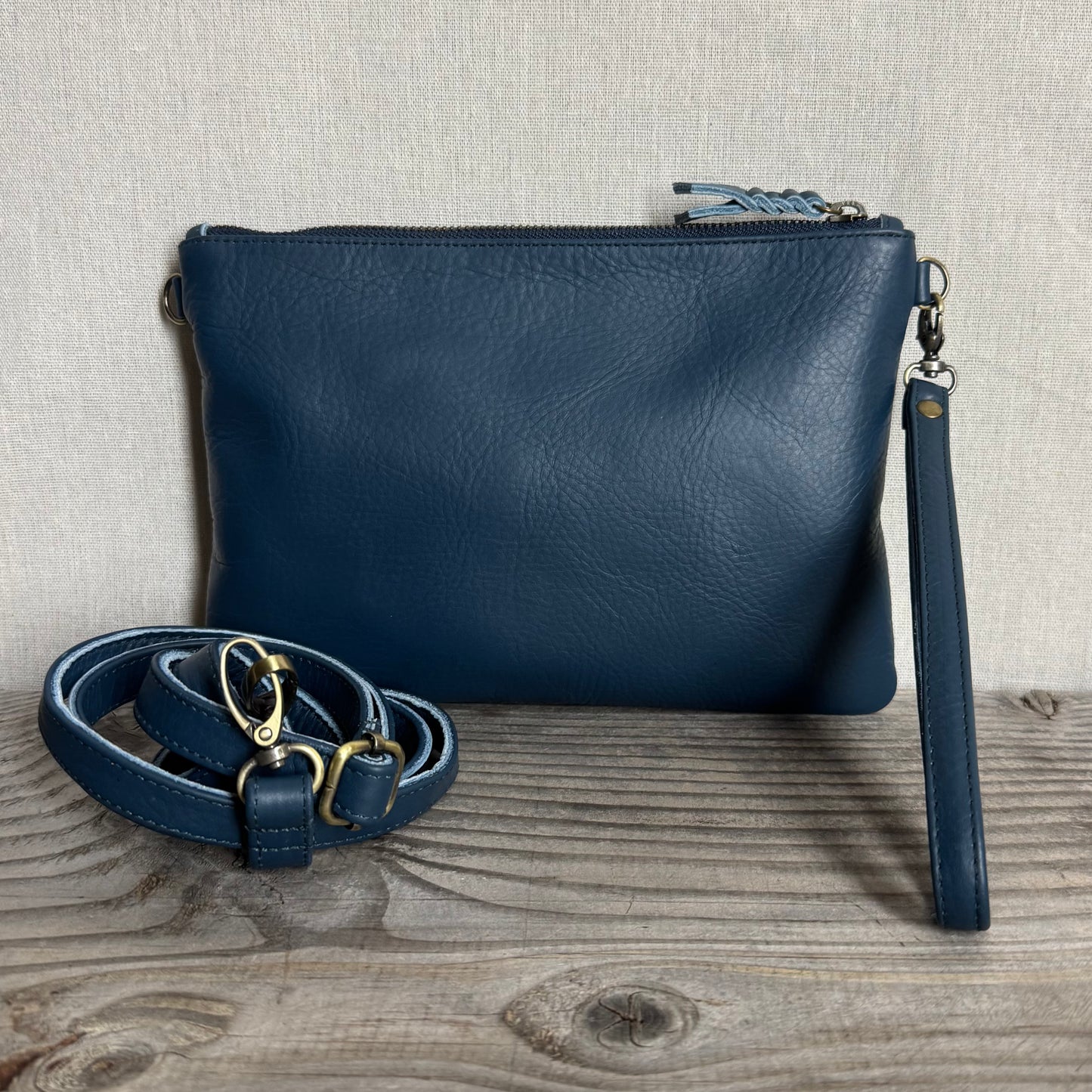 Plain Leather Clutch