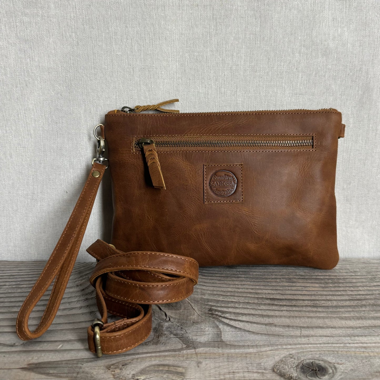 Plain Leather Clutch
