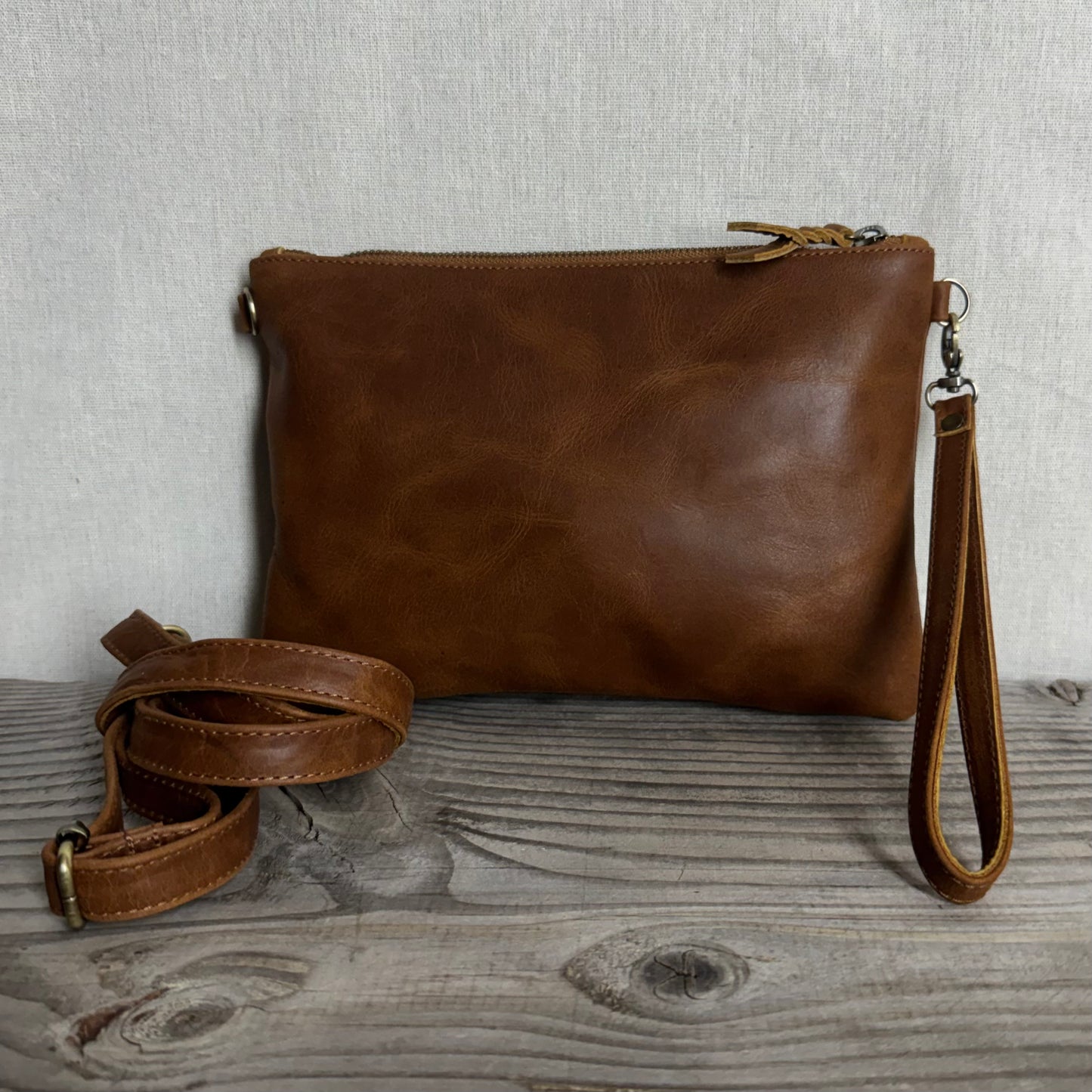 Plain Leather Clutch