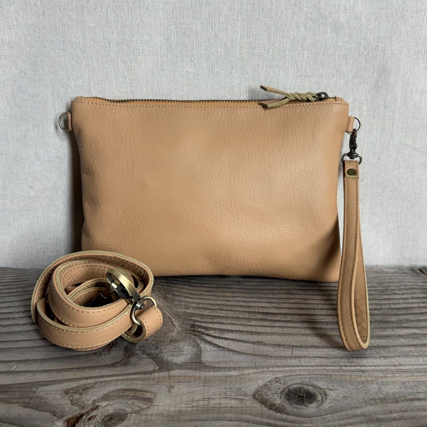 Plain Leather Clutch