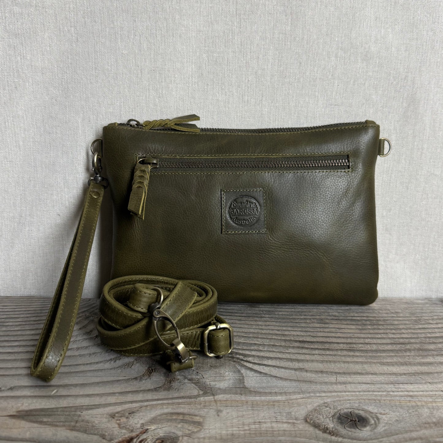 Plain Leather Clutch