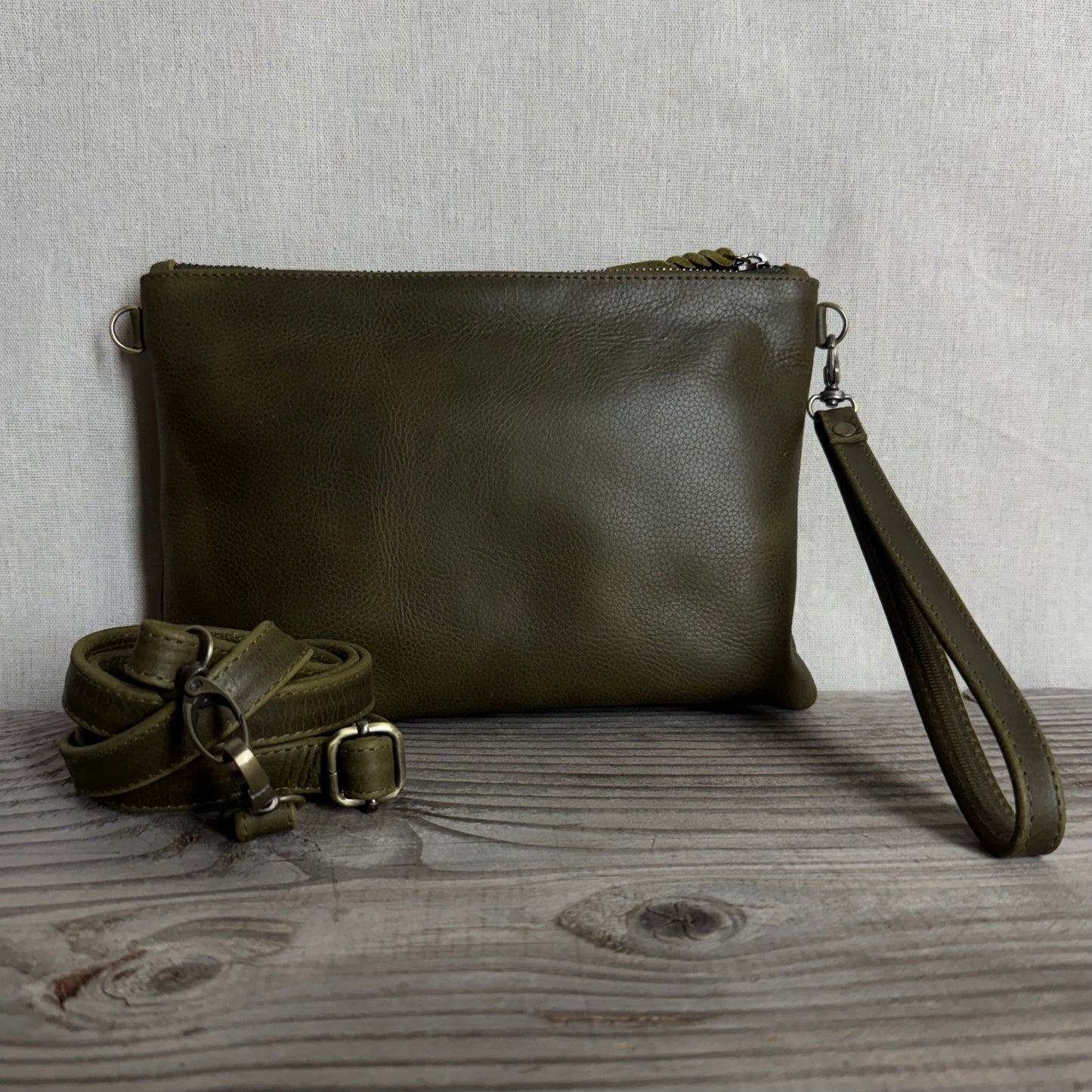 Plain Leather Clutch