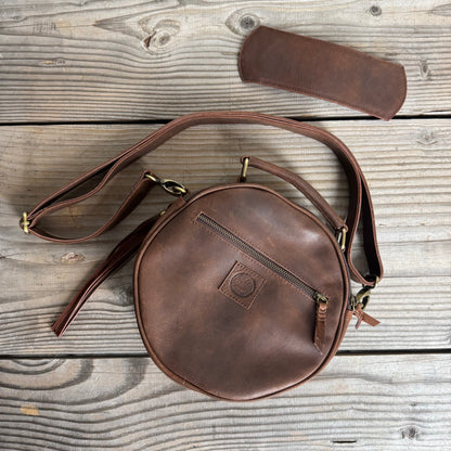 Leather Round Bag