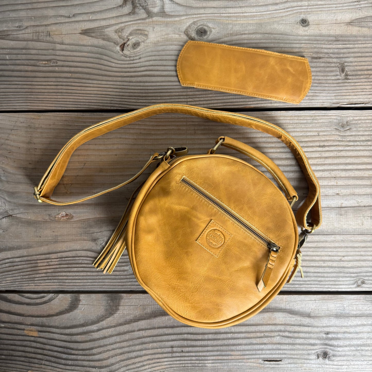 Leather Round Bag