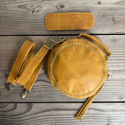 Leather Round Bag