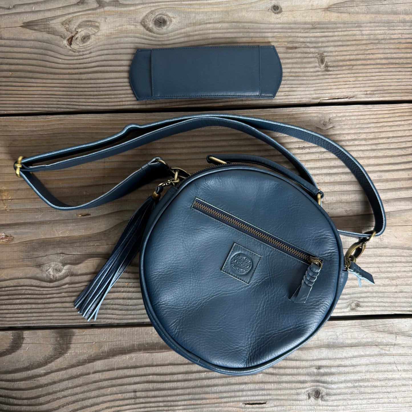 Leather Round Bag