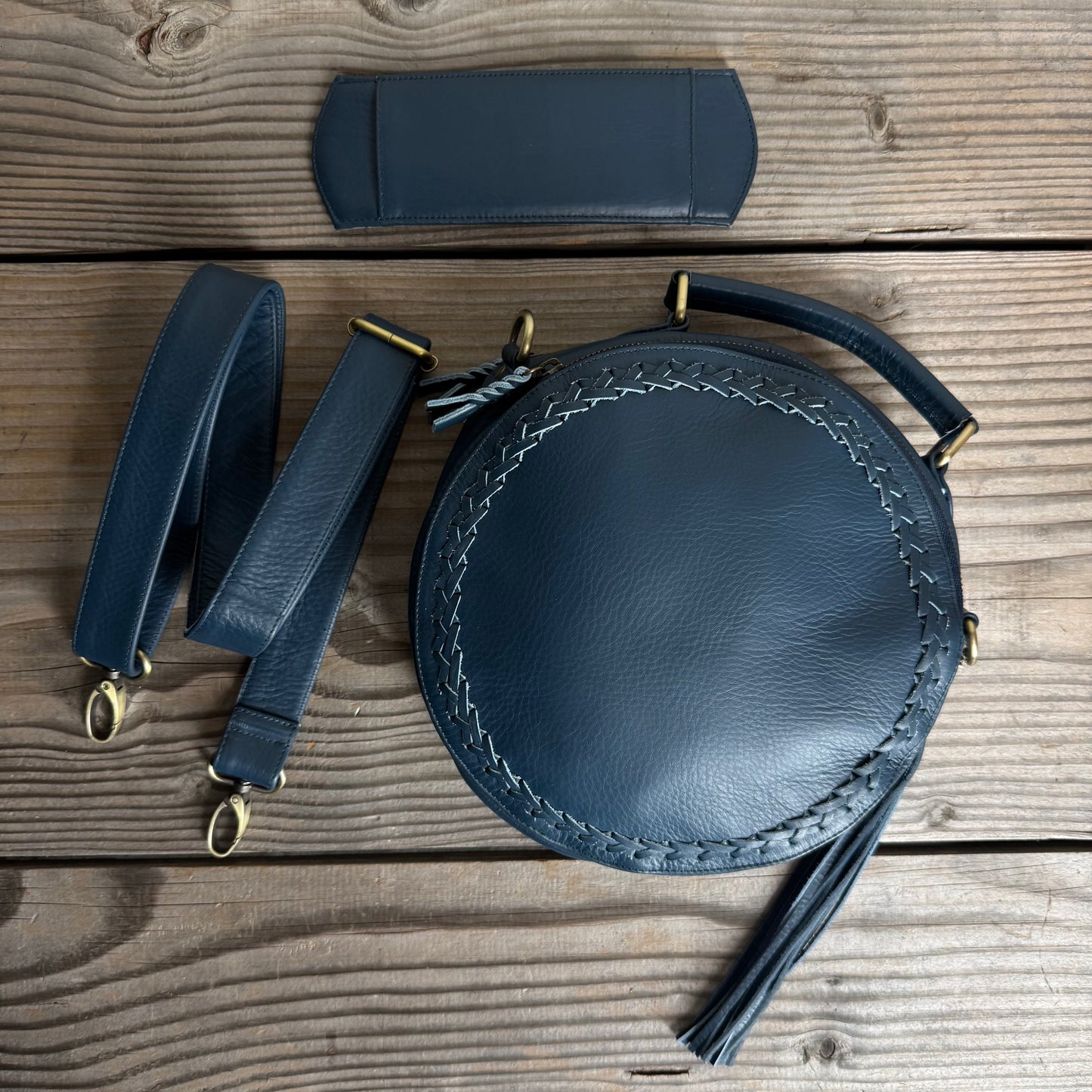 Leather Round Bag