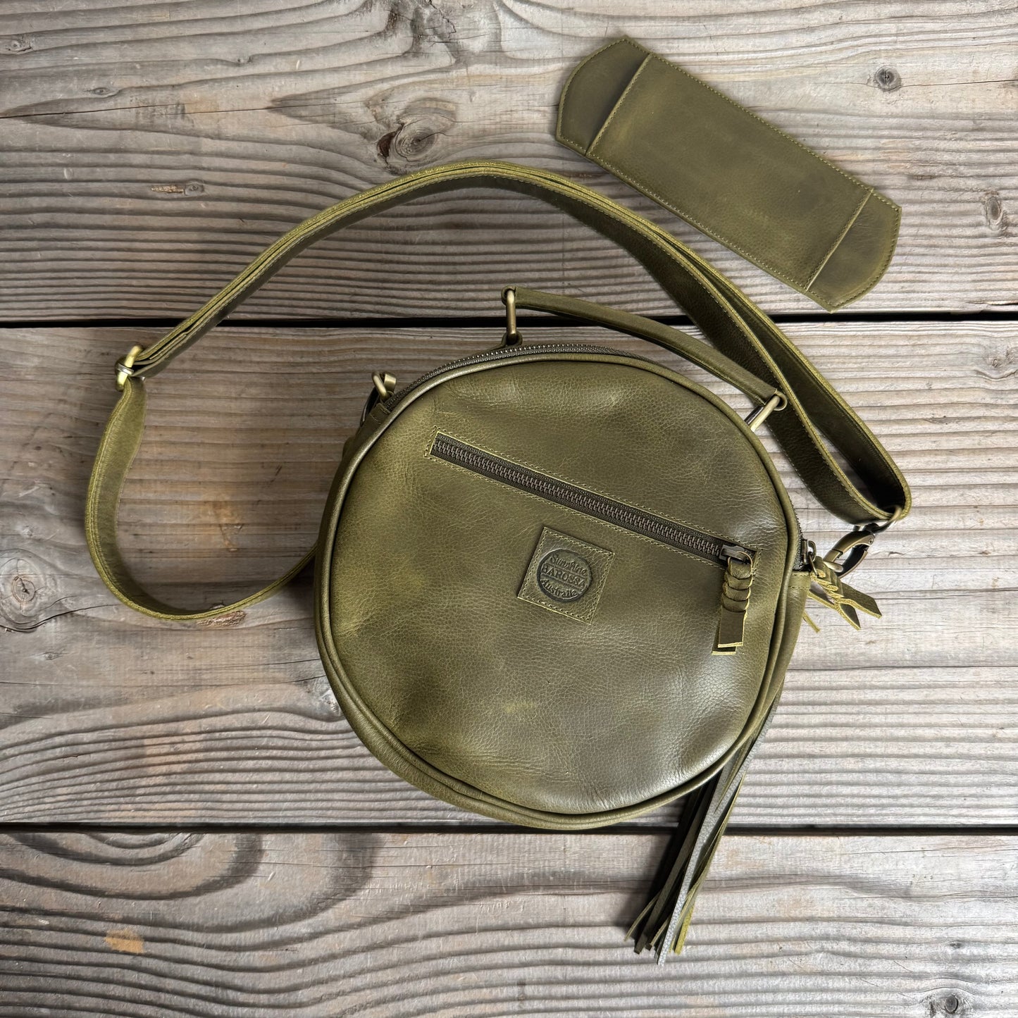 Leather Round Bag