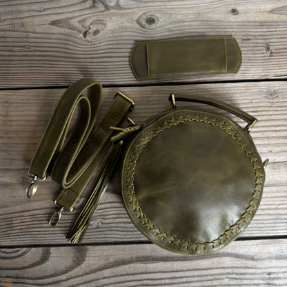 Leather Round Bag