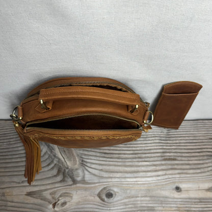 Leather Round Bag