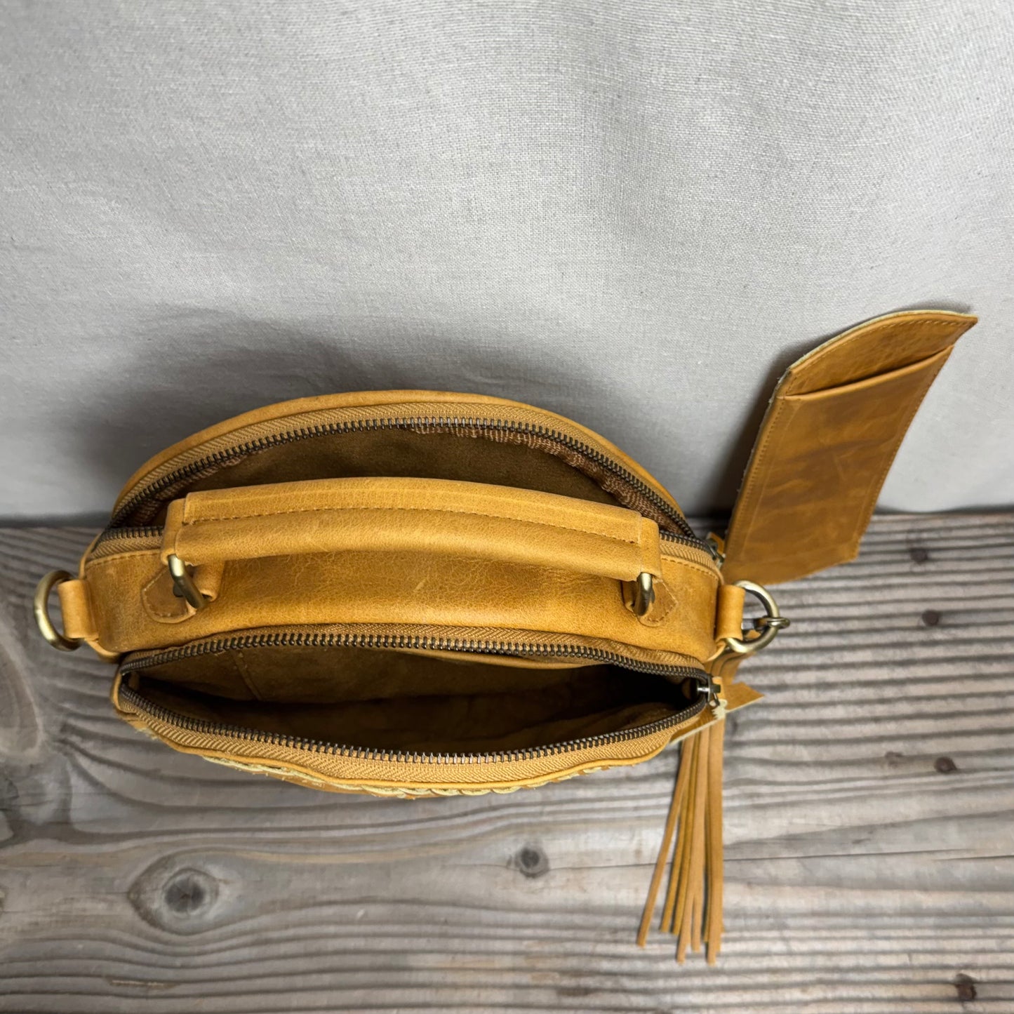 Leather Round Bag