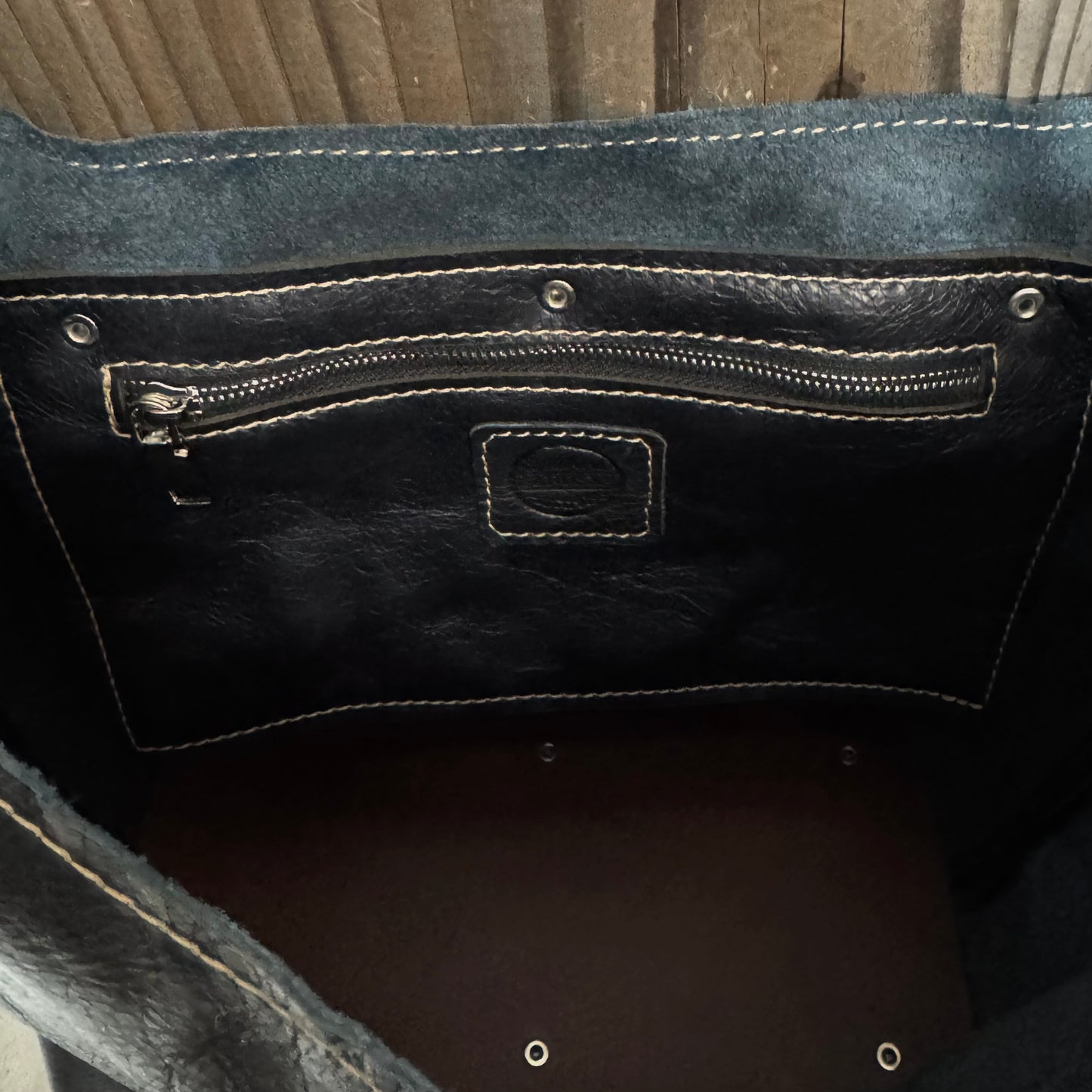 The Raw Black Slouch Bag