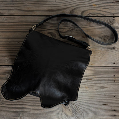 The Raw Black Slouch Bag