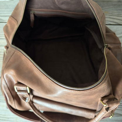 Soft Leather Travel / Duffle / Sports Bag