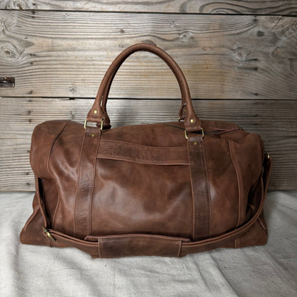 Soft Leather Travel / Duffle / Sports Bag