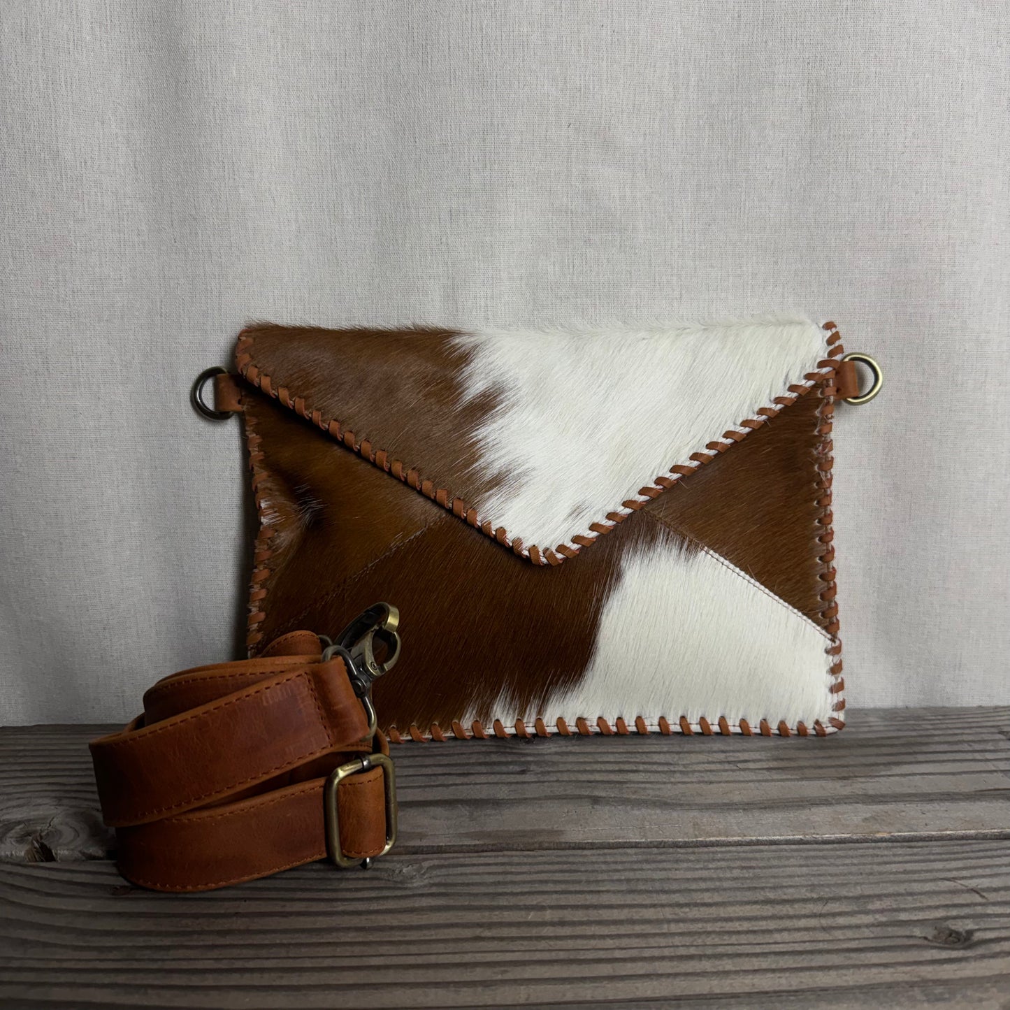 Cowhide Envelope Bag/Clutch