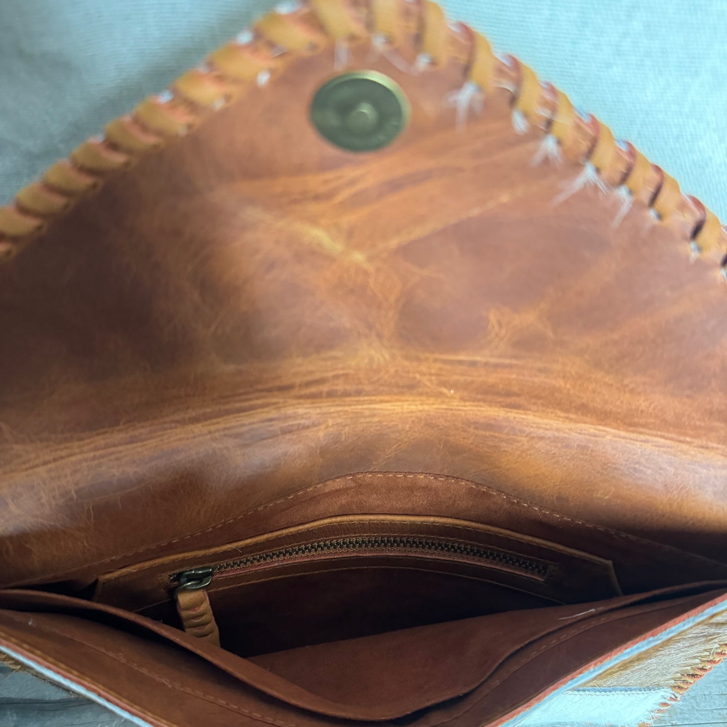 Cowhide Envelope Bag/Clutch