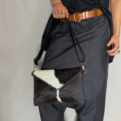 Cowhide Envelope Bag/Clutch