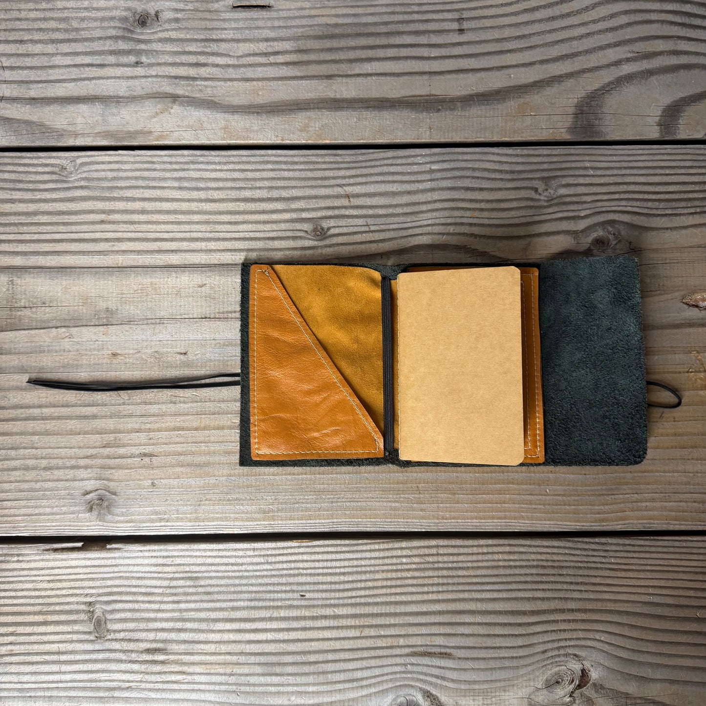 Personalised Leather Traveller's Journal / Notebook Cover
