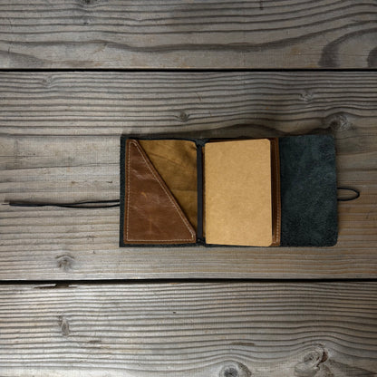 Personalised Leather Traveller's Journal / Notebook Cover