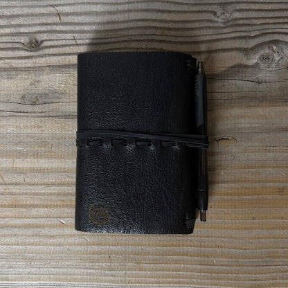 Personalised Leather Traveller's Journal / Notebook Cover