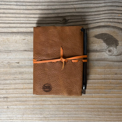 Personalised Leather Traveller's Journal / Notebook Cover