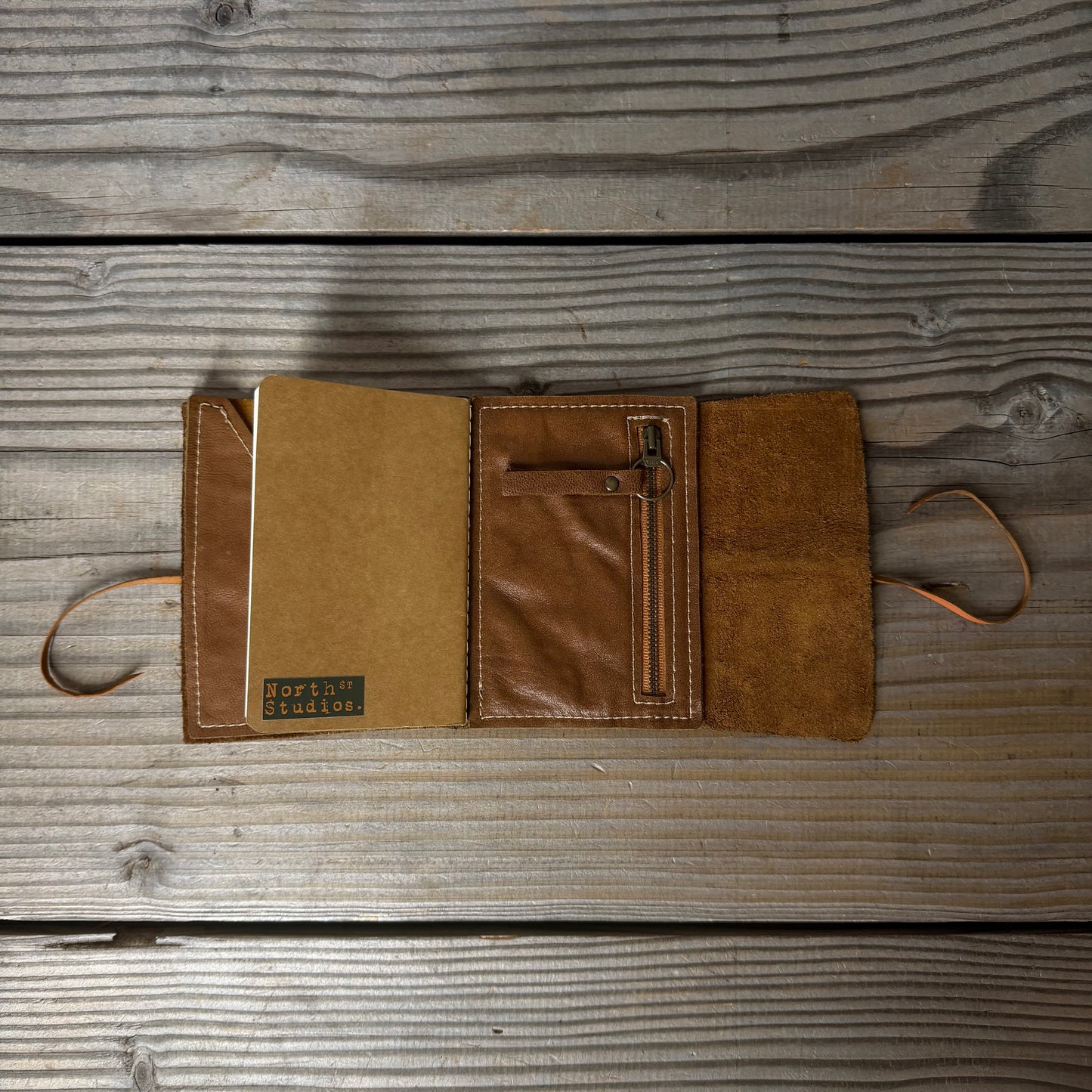 Personalised Leather Traveller's Journal / Notebook Cover