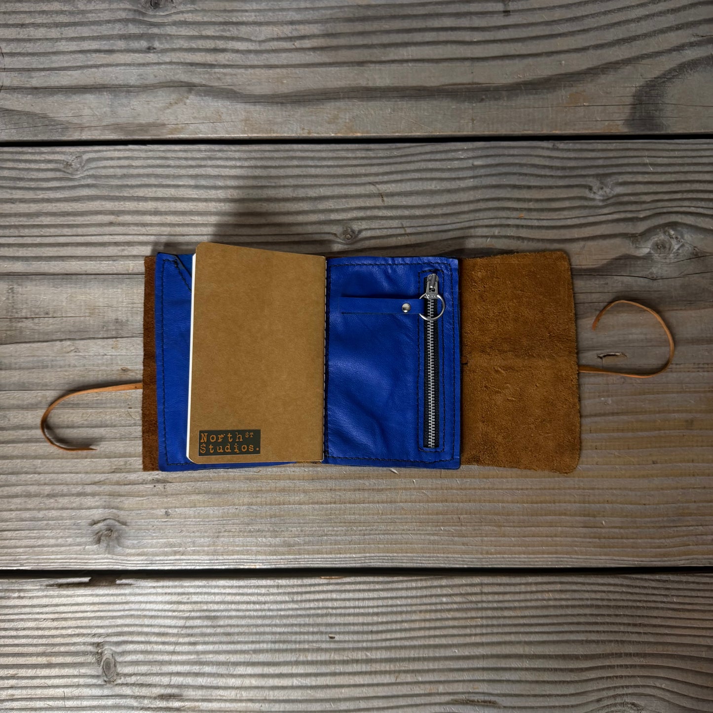 Personalised Leather Traveller's Journal / Notebook Cover