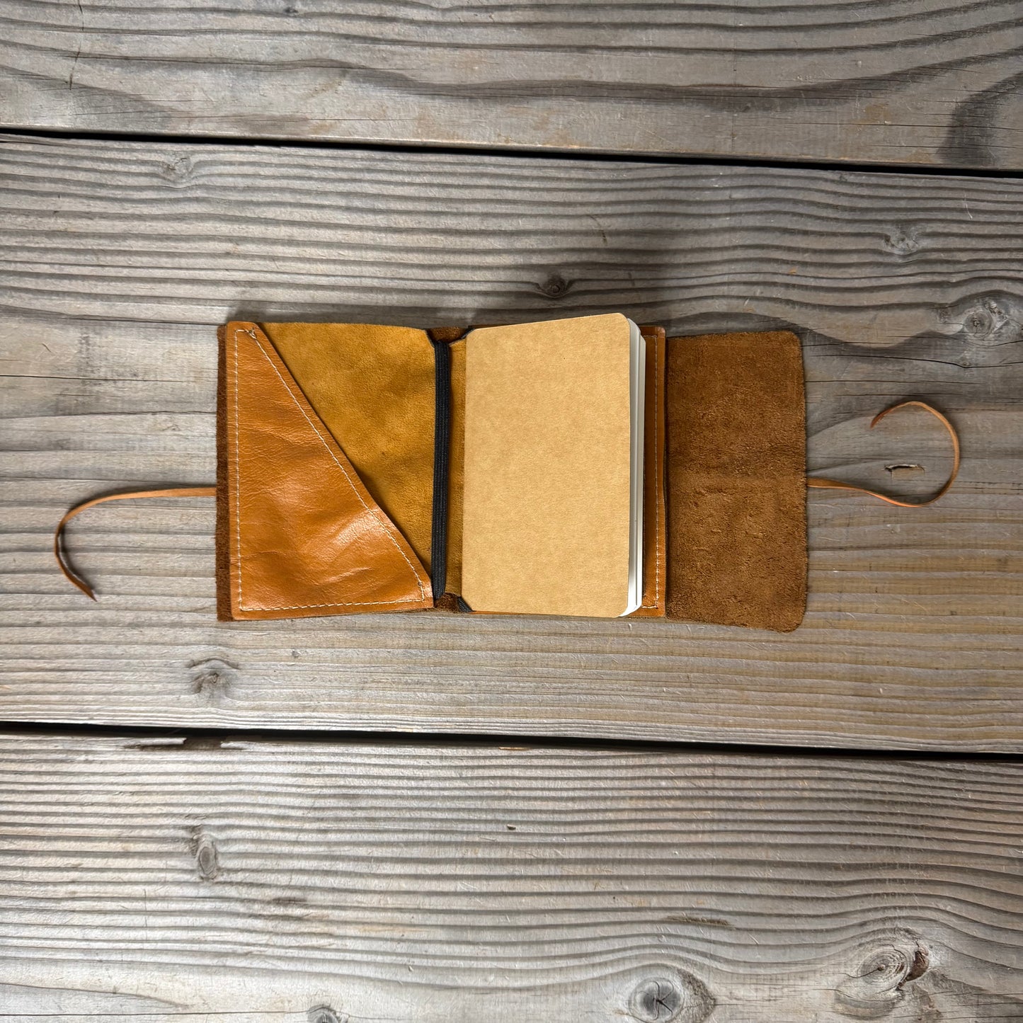 Personalised Leather Traveller's Journal / Notebook Cover