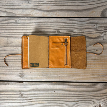 Personalised Leather Traveller's Journal / Notebook Cover