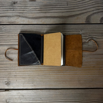 Personalised Leather Traveller's Journal / Notebook Cover
