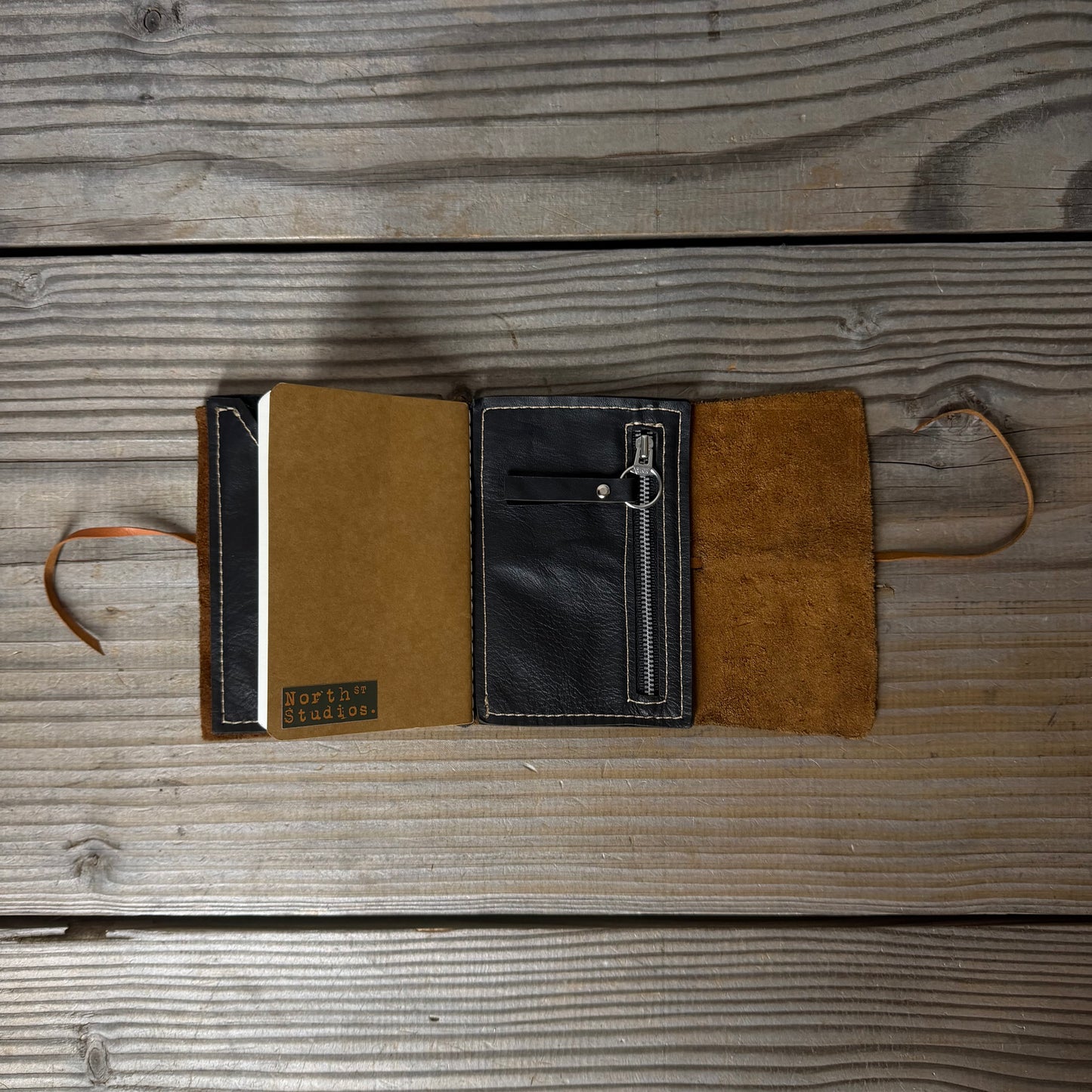Personalised Leather Traveller's Journal / Notebook Cover