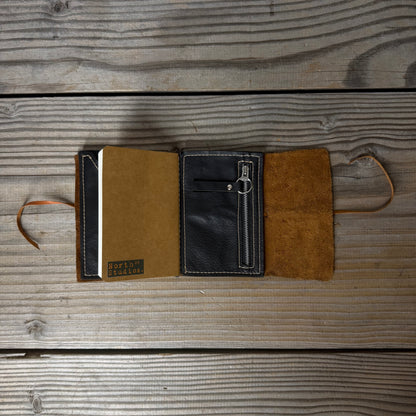 Personalised Leather Traveller's Journal / Notebook Cover