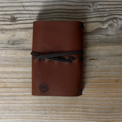 Personalised Leather Traveller's Journal / Notebook Cover