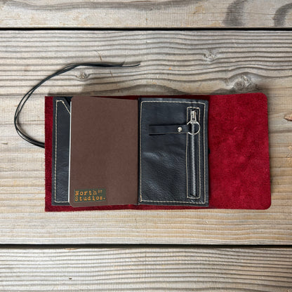 Personalised Leather Traveller's Journal / Notebook Cover
