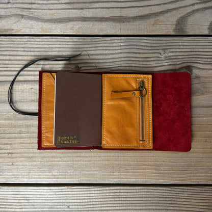 Personalised Leather Traveller's Journal / Notebook Cover