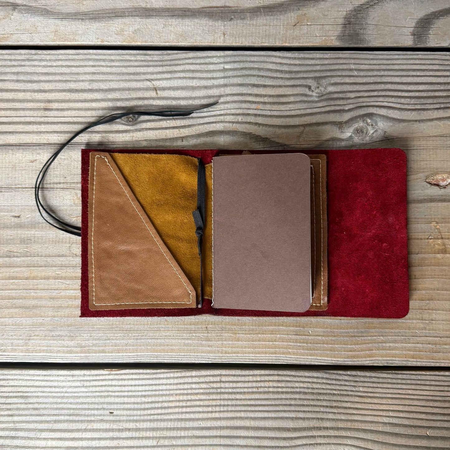 Personalised Leather Traveller's Journal / Notebook Cover
