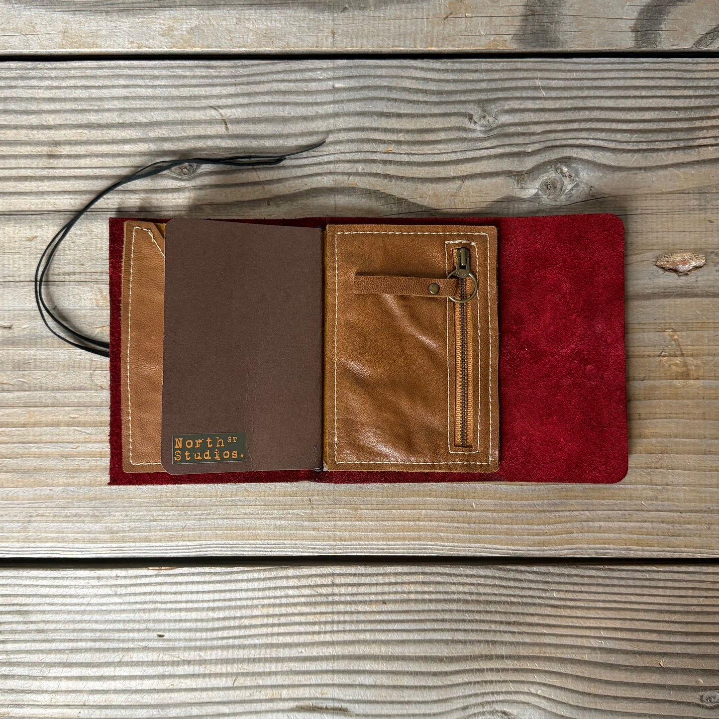 Personalised Leather Traveller's Journal / Notebook Cover
