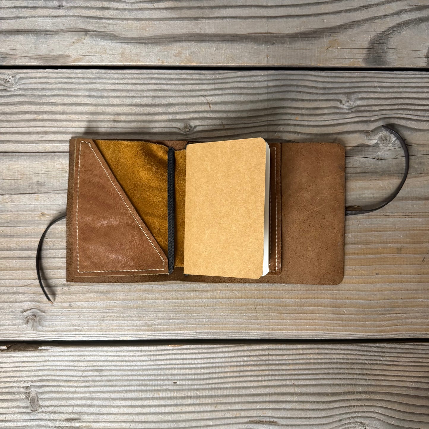 Personalised Leather Traveller's Journal / Notebook Cover