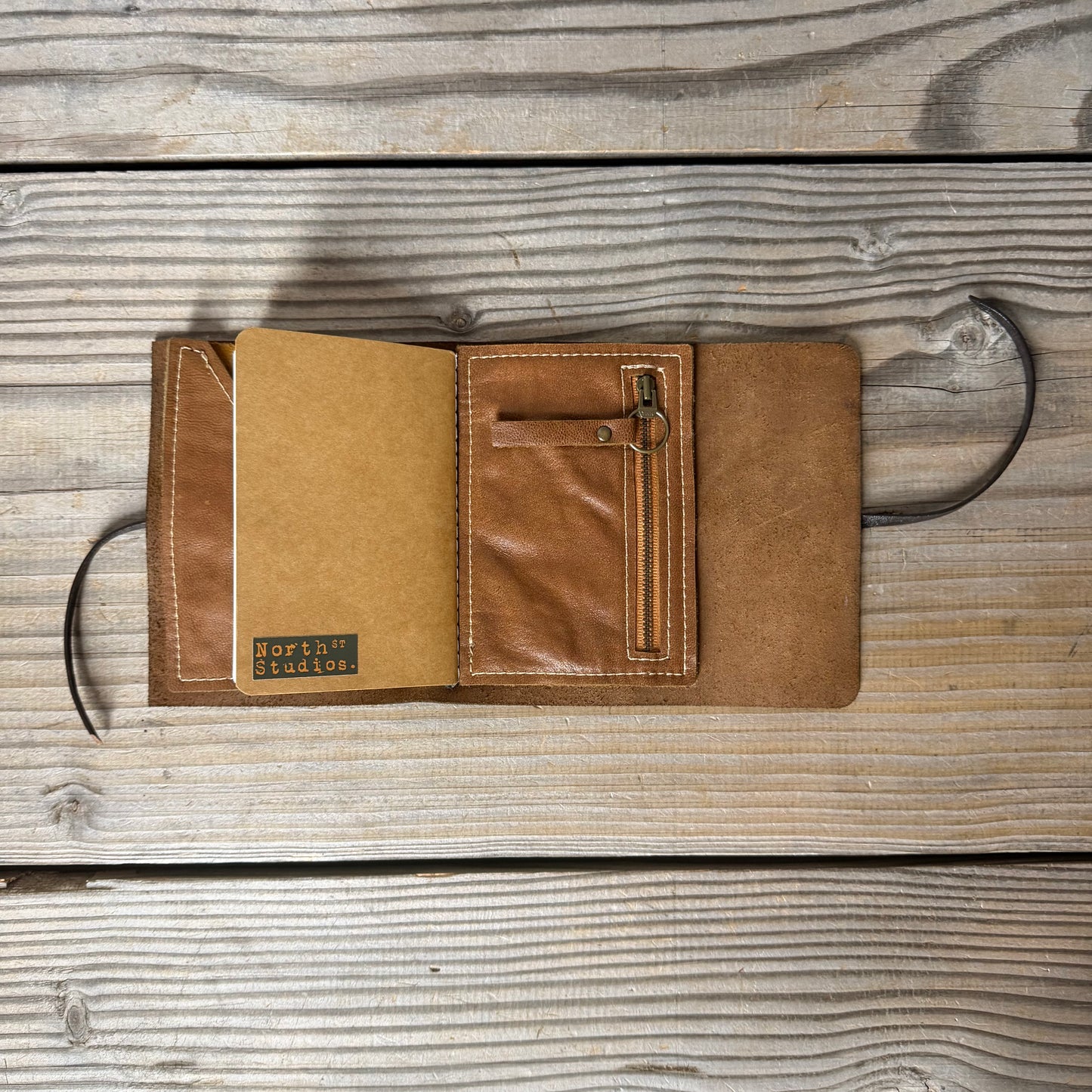 Personalised Leather Traveller's Journal / Notebook Cover