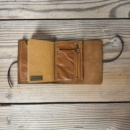 Personalised Leather Traveller's Journal / Notebook Cover