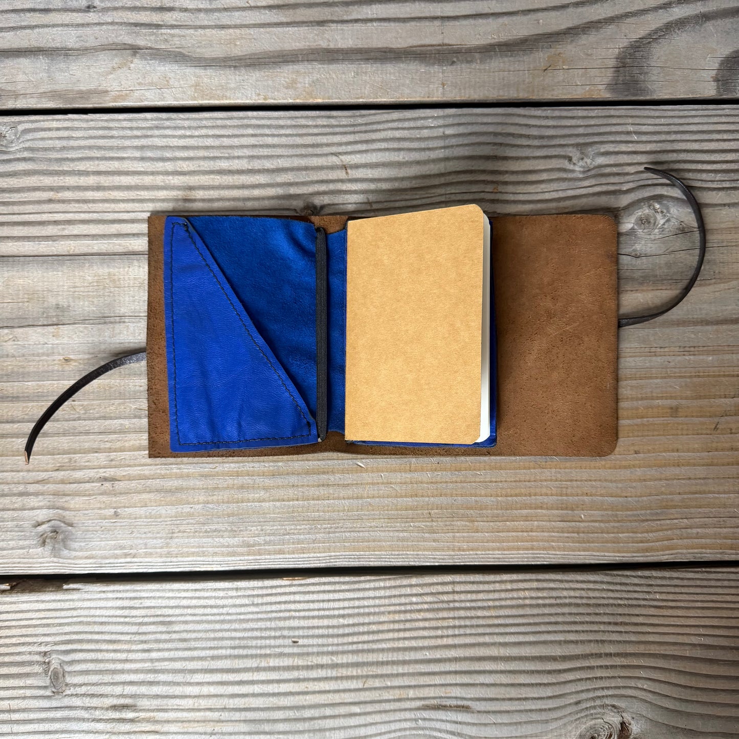 Personalised Leather Traveller's Journal / Notebook Cover