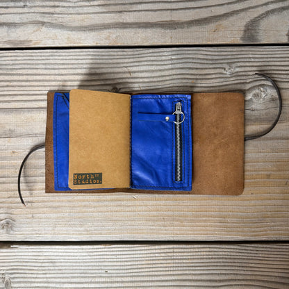 Personalised Leather Traveller's Journal / Notebook Cover