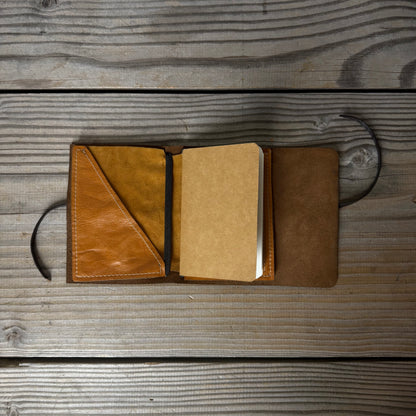 Personalised Leather Traveller's Journal / Notebook Cover