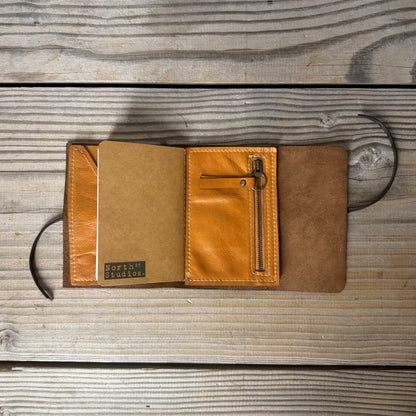 Personalised Leather Traveller's Journal / Notebook Cover